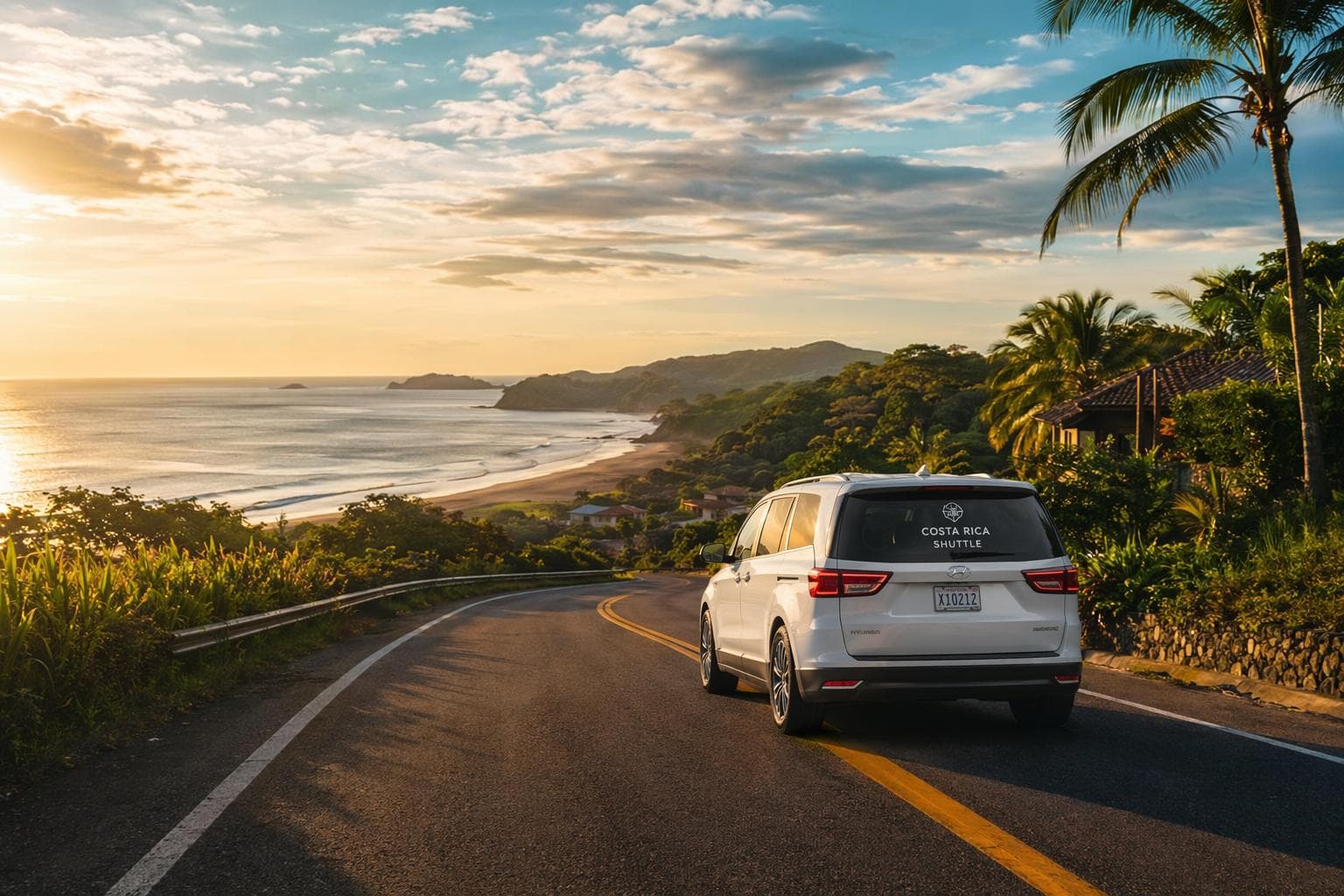 Costa Rica coastal road — Pura Shuttle private transfers